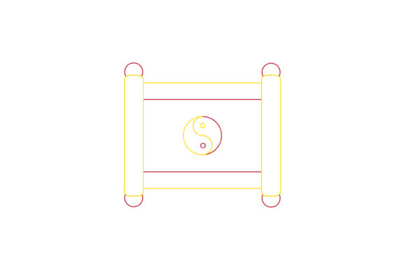 Chinese New Year Scroll Color Line: Elevate Your Festive Designs