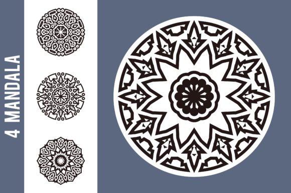 Color Mandala Set #2900: A Vector Ornament for Designers