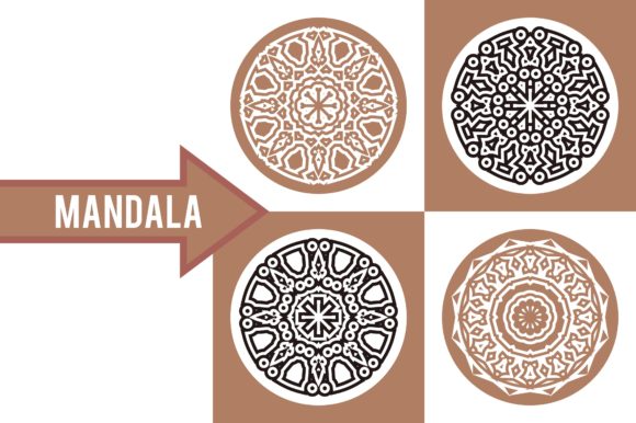 Color Mandala Set #2998: A Versatile Vector Ornament