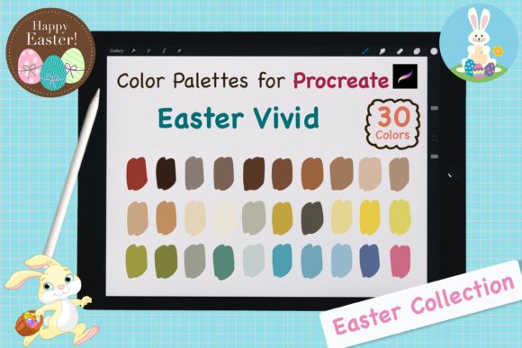 Elevate Your Easter Designs with the Easter Vivid Procreate Palette