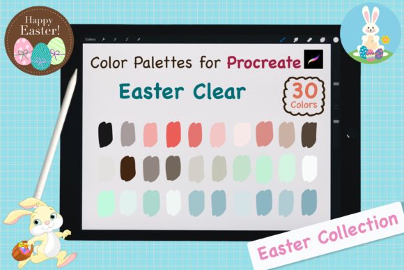 Procreate Color Palettes - Easter Clear: Your Spring Design Toolkit