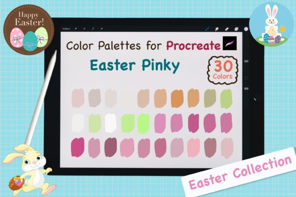 Procreate Color Palettes-Easter Pinky: A Fresh Spring Collection