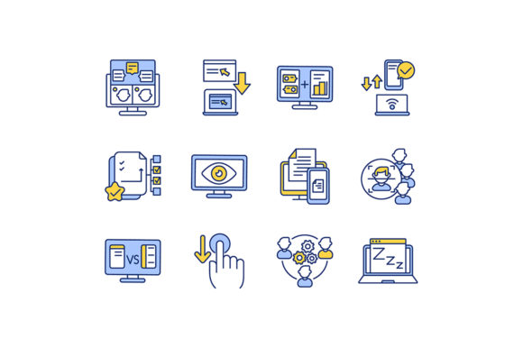 Remote Work Tools RGB Color Icons Set: A Visual Toolkit for Modern Teams