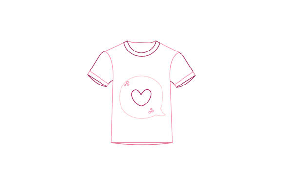 Valentine Icon Clothes Color Lines-02: Your Go-To Vector for Heartfelt Design