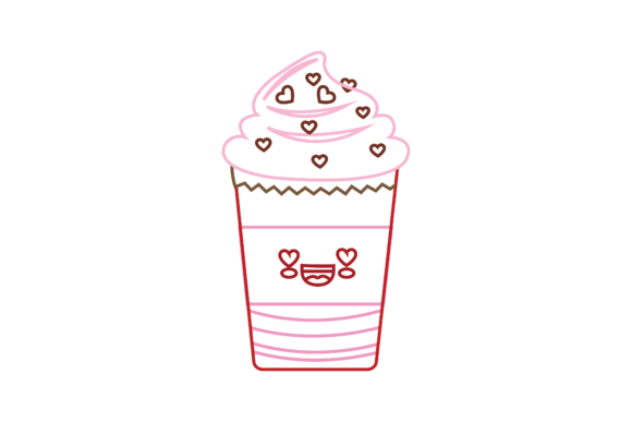 Valentine Kawaii Drink Cup Color Line: Design and Usage