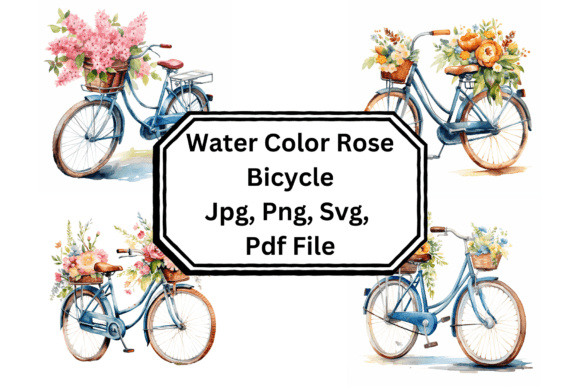 Water Color Rose Bicycle Sublimation: A Design Guide