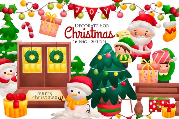 Watercolour Christmas Clipart: A Fresh Take on Festive Design